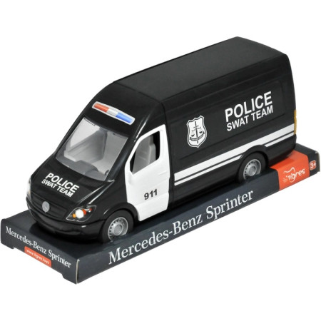 Машинка Tigres Mercedes-Benz Sprinter полицейский 39721 черный