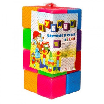 Игрушка кубики Бамсик BS-111-1 16 шт
