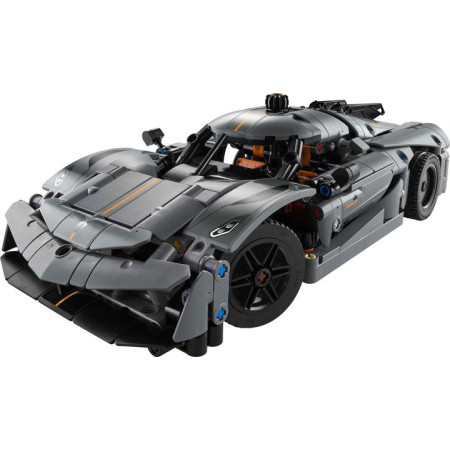 Конструктор игровой Technic Koenigsegg Jesko Absolut Серый гиперкар 42173 801 деталь