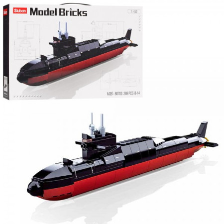 Конструктор Sluban Подводная лодка M38-B0703 269 деталей