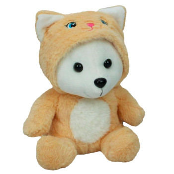 Мягкая игрушка Копиця Мишка в капюшоне Кот 00004-41 13х16х23 см