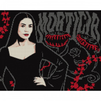 Алмазная мозаика Santi Wednesday Mysterious Morticia 955114 40х50 см
