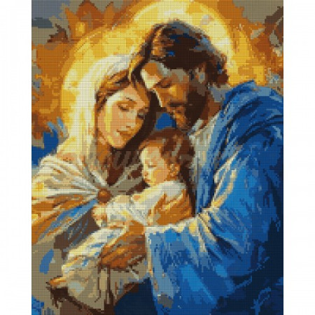 Алмазная мозаика на подрамнике Santi Святое семейство 956069 40х50 см