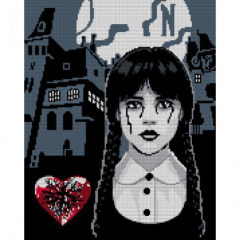 Алмазная мозаика Santi Wednesday Secrets of Nevermore 955322 40х50 см
