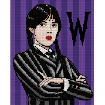 Алмазная мозаика Santi Wednesday Addams 955333 40х50 см