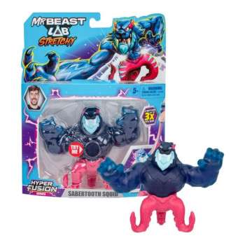Игрушка-тянучка MrBeast Lab Саблезубый Кальмар 124289
