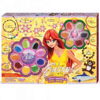 Набор для творчества Danko Toys Бисер фенечка БФ-01