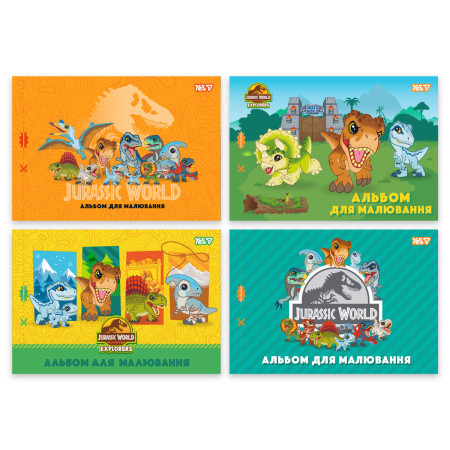 Альбом для рисования А4 YES Jurassic World Kids 130619 12 листов