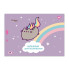 Альбом для рисования А4 скоба с перфорацией YES Pusheen 130589 20 листов