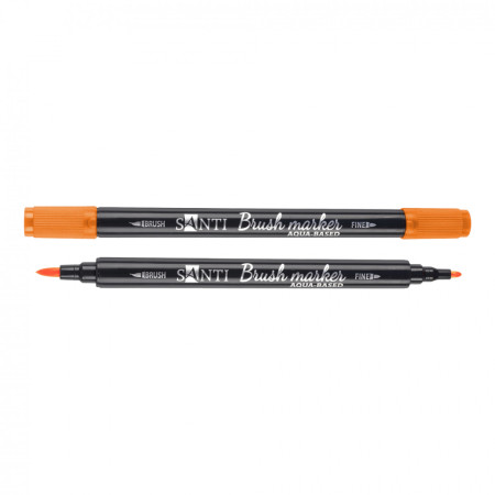 Маркер акварельный Santi Brush SWB-04 391060 оранжевый