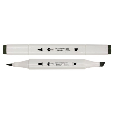 Маркер двусторонний акварельный Santi sketch SM-81 391111 хаки