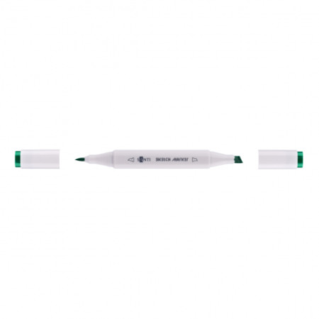 Маркер двусторонний Santi sketch SM-43 390584 изумрудно-зеленый