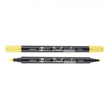 Маркер акварельный Santi Brush SWB-01 391057 светло-желтый