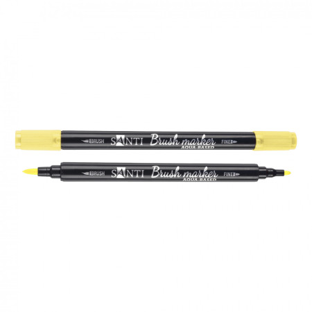 Маркер акварельный Santi Brush SWB-01 391057 светло-желтый
