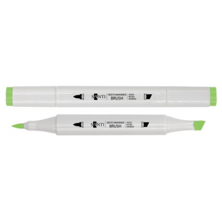 Маркер двусторонний акварельный Santi sketch SM-88 391118 фисташковый