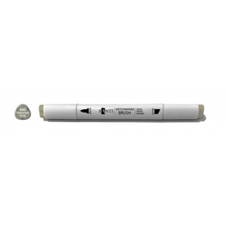 Маркер двусторонний акварельный Santi sketch SM-60 390726 желто-серый