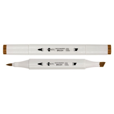 Маркер двусторонний акварельный Santi sketch SM-86 391116 коричневый