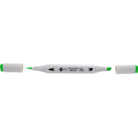 Маркер двусторонний акварельный Santi sketch SM-72 390745 зеленая ива