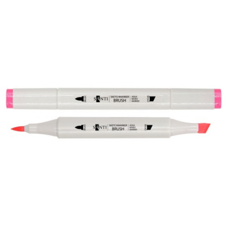 Маркер двусторонний акварельный Santi sketch SM-85 391115 кораллово-розовый