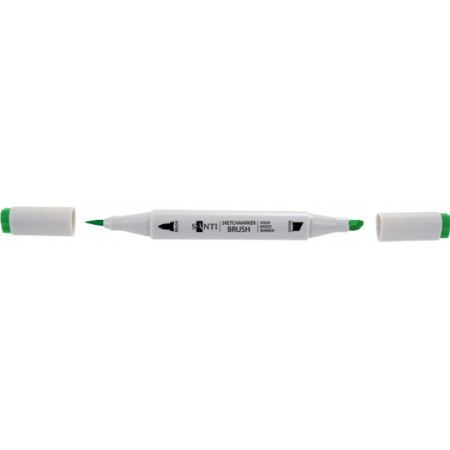 Маркер двусторонний акварельный Santi sketch SM-74 390747 неоново-зеленый