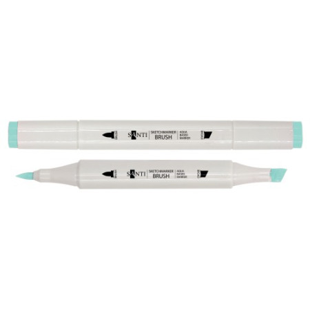 Маркер двусторонний акварельный Santi sketch SM-89 391119 светло-мятный