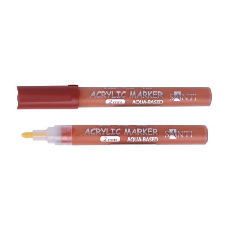Маркер акриловый Santi SAC-06 391035 13.5х0.2 см коричневый