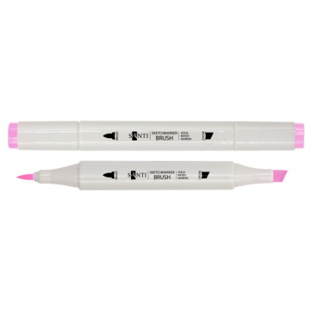 Маркер двусторонний акварельный Santi sketch SM-28 390558 светло-розовый