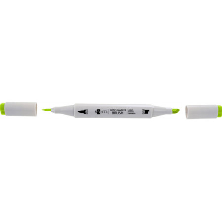 Маркер двусторонний акварельный Santi sketch SM-73 390746 неоново-желтый