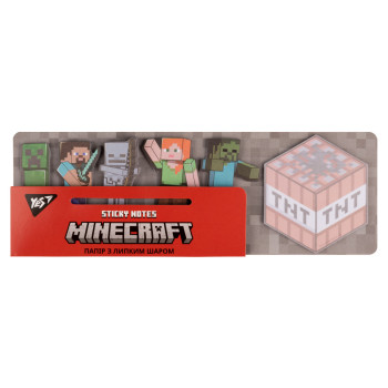 Бумага для заметок с липким слоем YES Minecraft 170324 120 листов