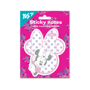 Бумага для заметок с липким слоем фигурная YES Minnie Mouse 170301 40 листов