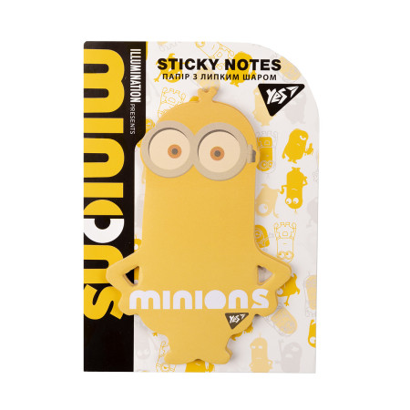 Бумага для заметок с липким слоем фигурная YES Minions 170358 40 листов