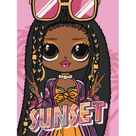 Картина по номерам Идейка L.O.L. Surprise! O.M.G. Sunset KHO6276 30х40 см