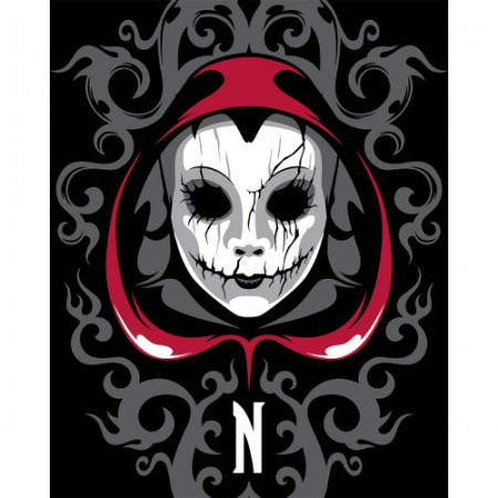 Картина по номерам с LED подсветкой Santi Wednesday Ominous Mask 955078 40х50 см