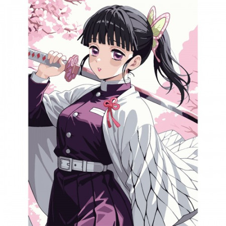 Картина по номерам Santi Demon Slayer Shinobu Kocho 955044 30х40 см