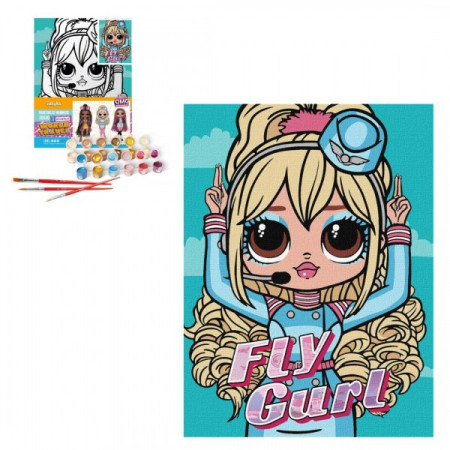 Картина по номерам Идейка L.O.L. Surprise! O.M.G. Fly Gurl KHO6275 5723 30х40 см