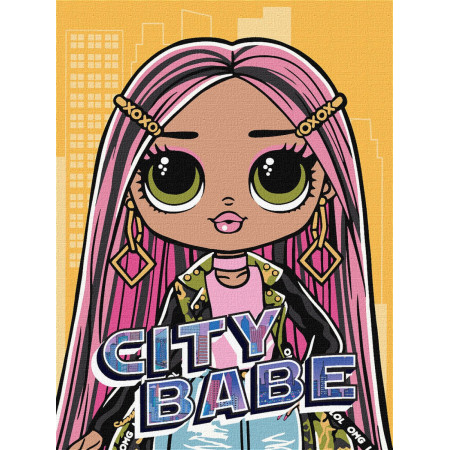 Картина по номерам Идейка L.O.L. Surprise! O.M.G. City Babe KHO6277 30х40 см