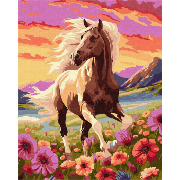 Картина по номерам Идейка Изящный конь KHO6584 40х50 см