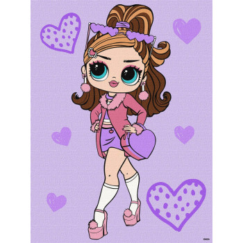 Картина по номерам Идейка L.O.L. Surprise! Tweens Fancy Gurl KHO6284 30х40 см