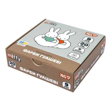 Гуашь YES Miffy 230445 9 цветов
