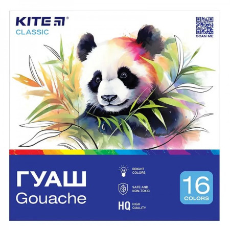 Гуашь Kite Classic K-096 16 цветов