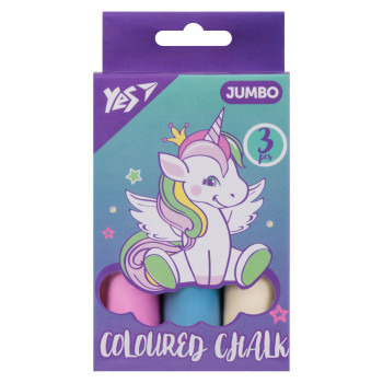 Мел цветной YES JUMBO Glamour 400495 3 цвета