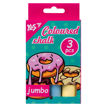 Мел цветной YES JUMBO Sweet Cream 400493 3 цвета