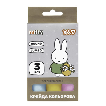 Мел цветной YES JUMBO Miffy 400568 3 цвета