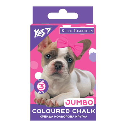 Мел цветной YES JUMBO Keith Kimberlin 400458 3 цвета