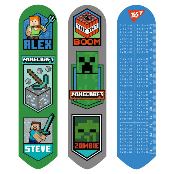 Закладка для книги 2D YES Minecraft Heroes 708129 19х4.5 см