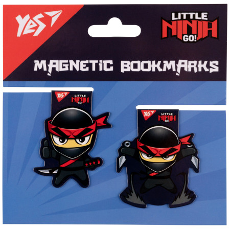 Закладка магнитная для книги YES Ninja 708113 2 шт