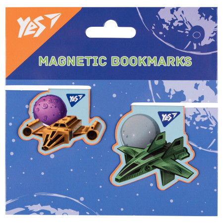 Закладка магнитная для книги YES Super Space 708116 2 шт