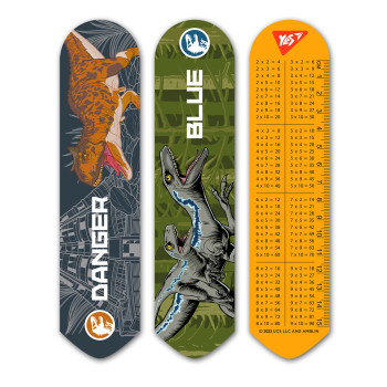 Закладка для книги YES 2D Jurassic World green 708142 19х4.5 см