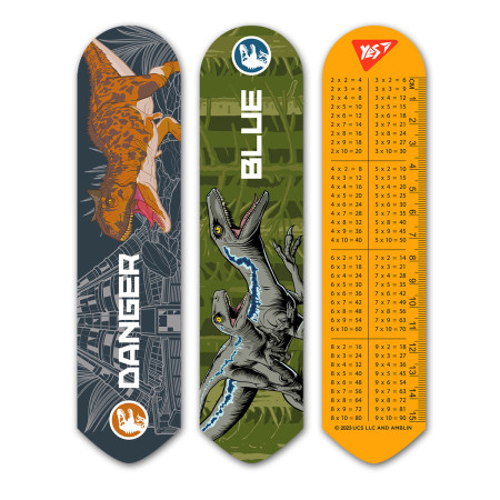 Закладка для книги YES 2D Jurassic World green 708142 19х4.5 см