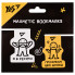 Закладка магнитная для книги YES Не ускладнюй yellow and white 708126 2 шт